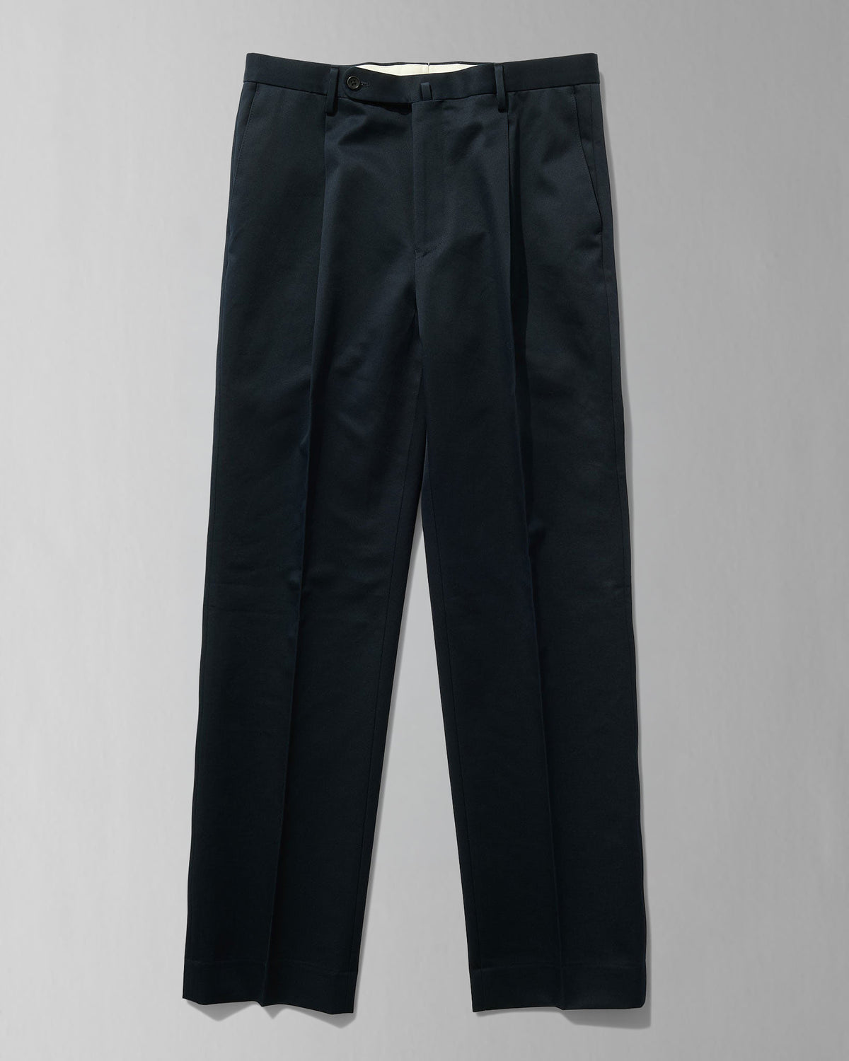 Cotton Slacks in Navy