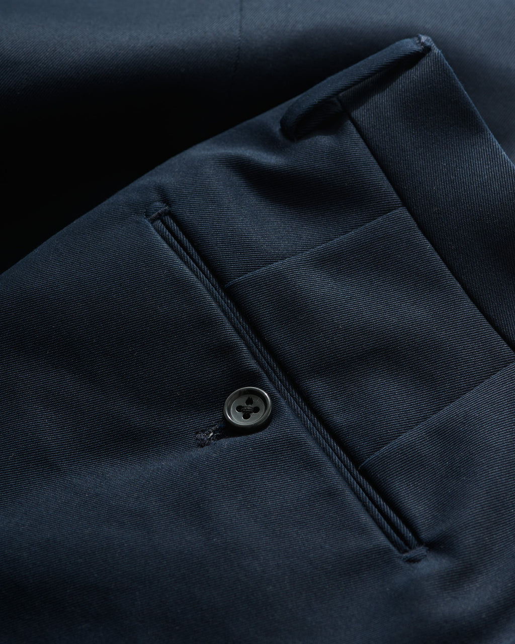 Cotton Slacks in Navy