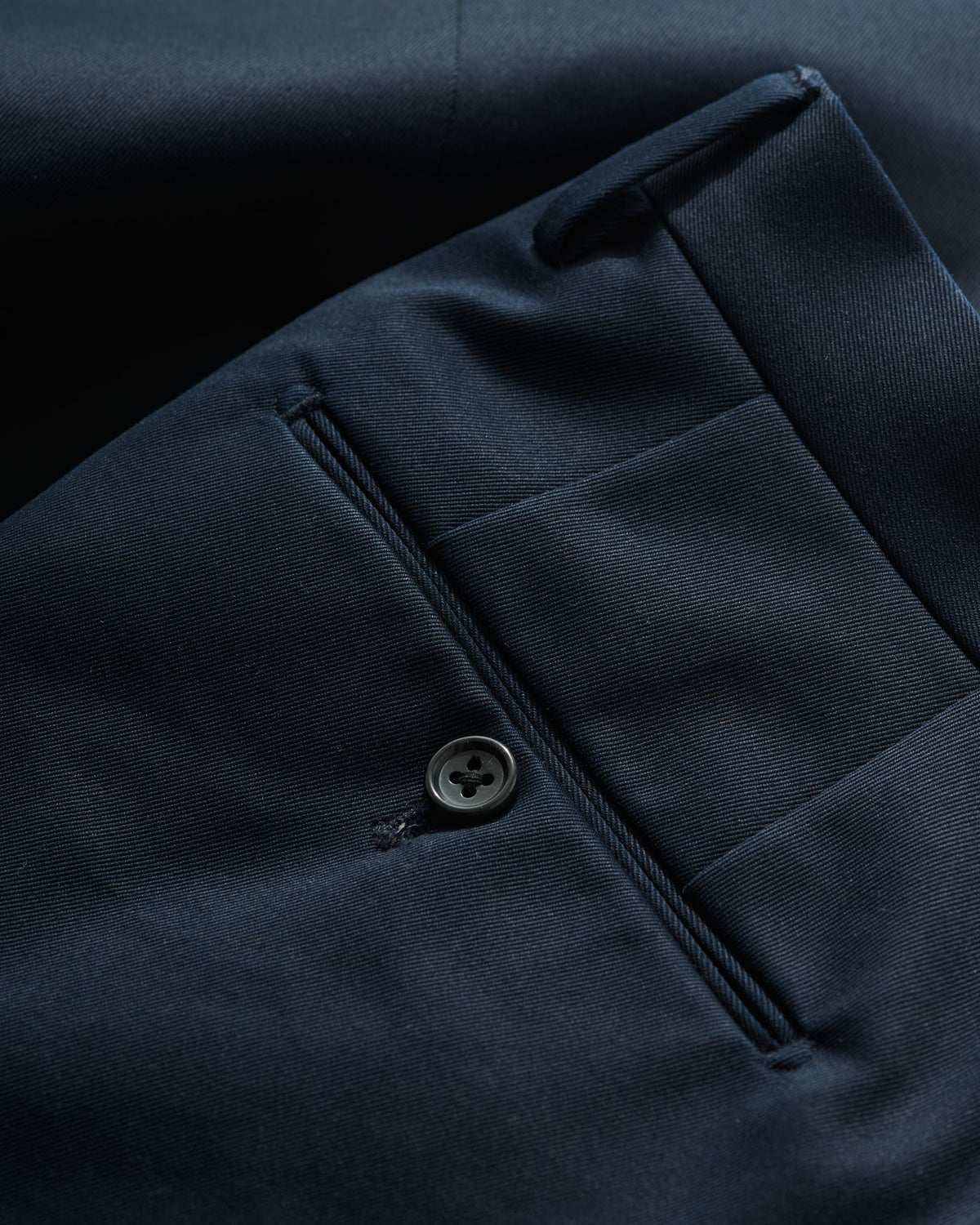 Cotton Slacks in Navy
