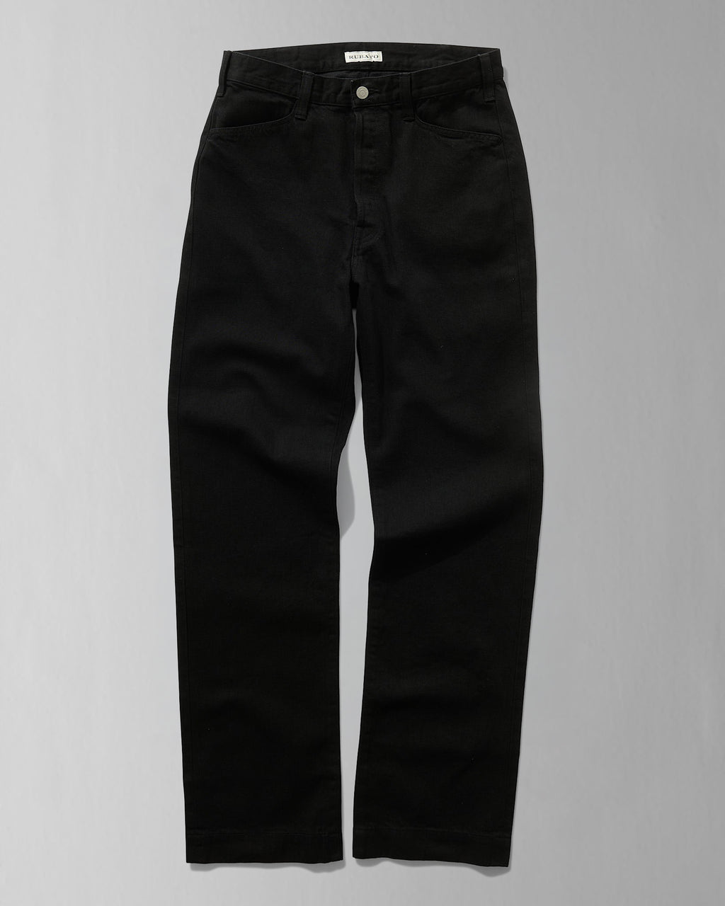 French Pocket Deck Pant in Black Denim