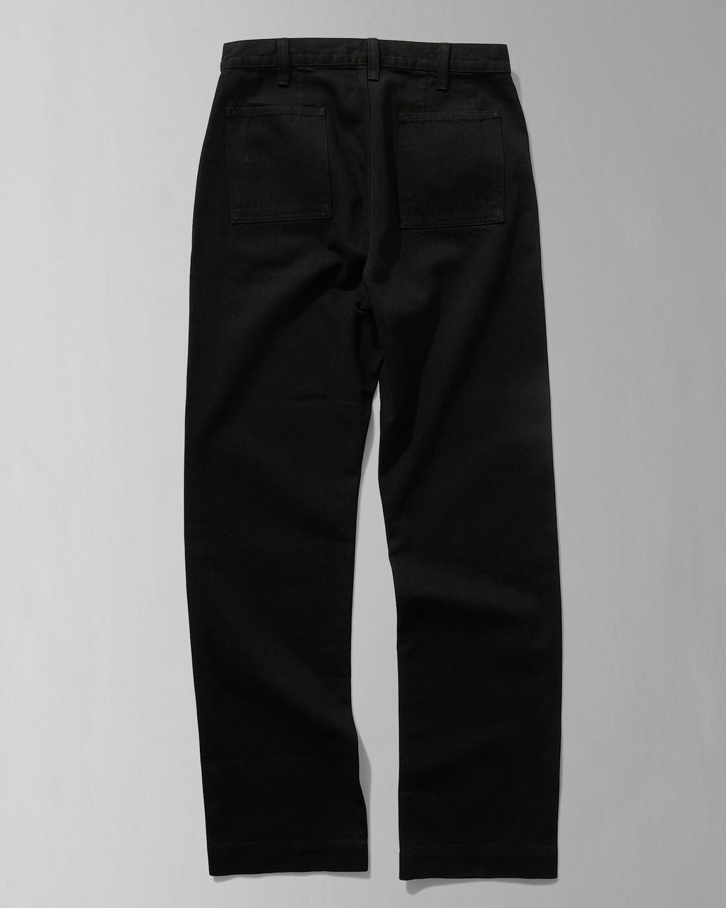 French Pocket Deck Pant in Black Denim
