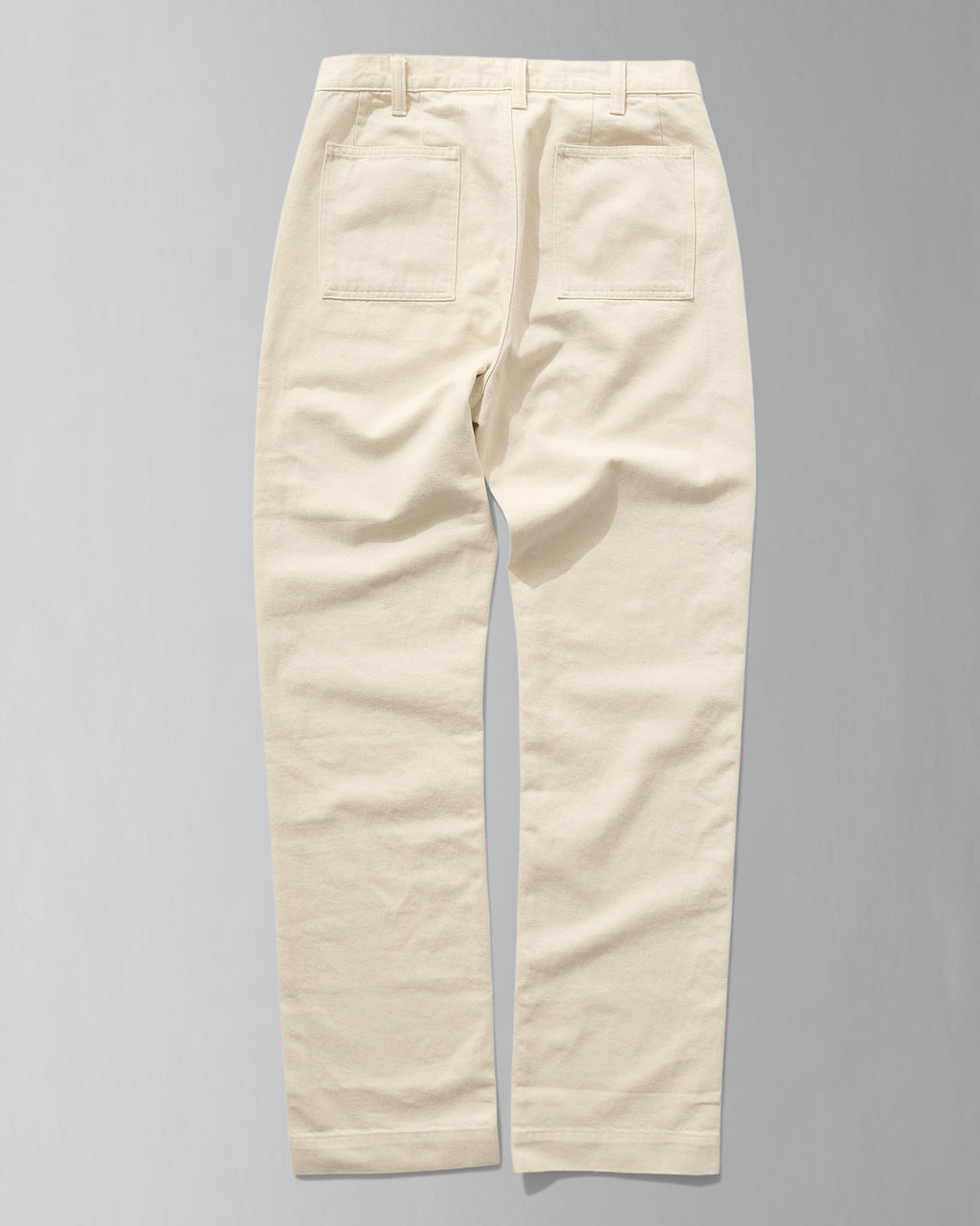 French Pocket Deck Pant in Ecru Denim