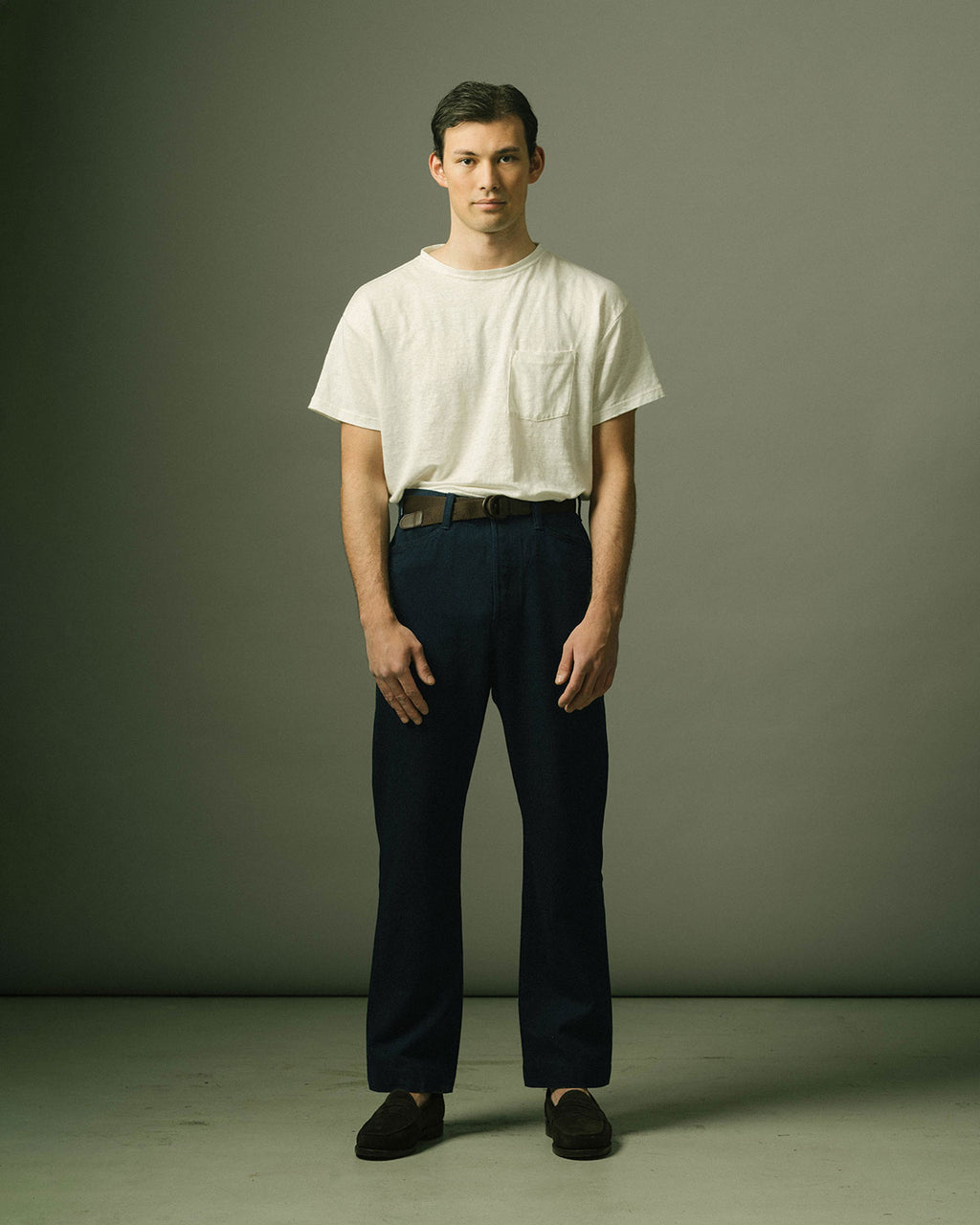 French Pocket Deck Pant in Indigo Denim