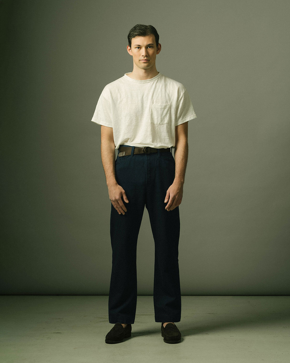 French Pocket Deck Pant in Indigo Denim