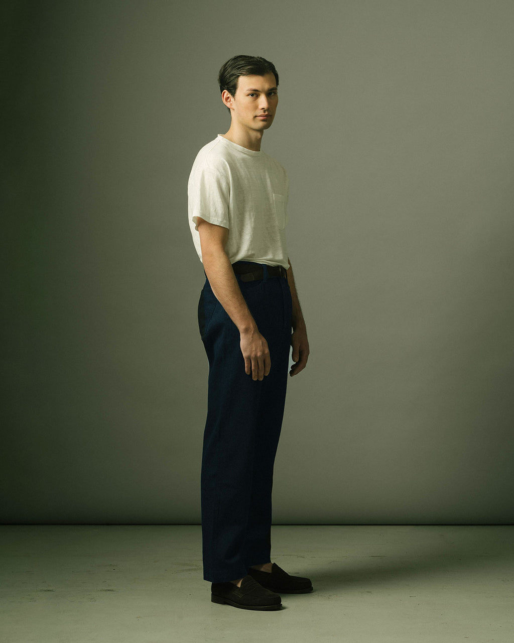 French Pocket Deck Pant in Indigo Denim