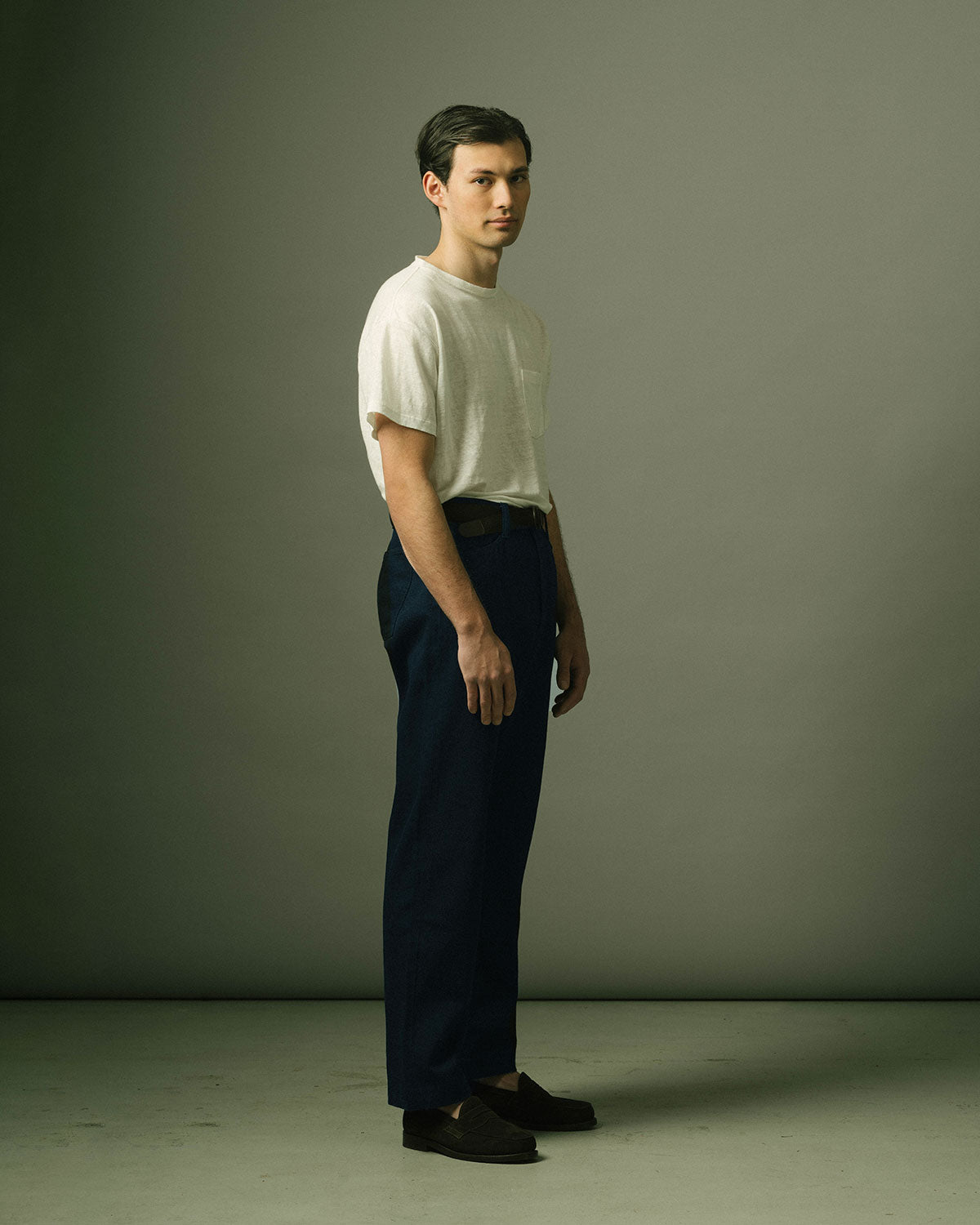 French Pocket Deck Pant in Indigo Denim