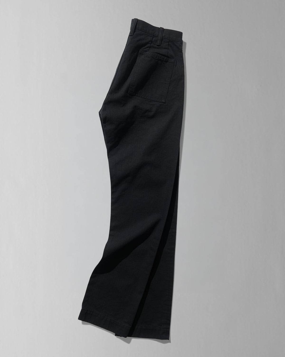 French Pocket Trouser in Black HBT