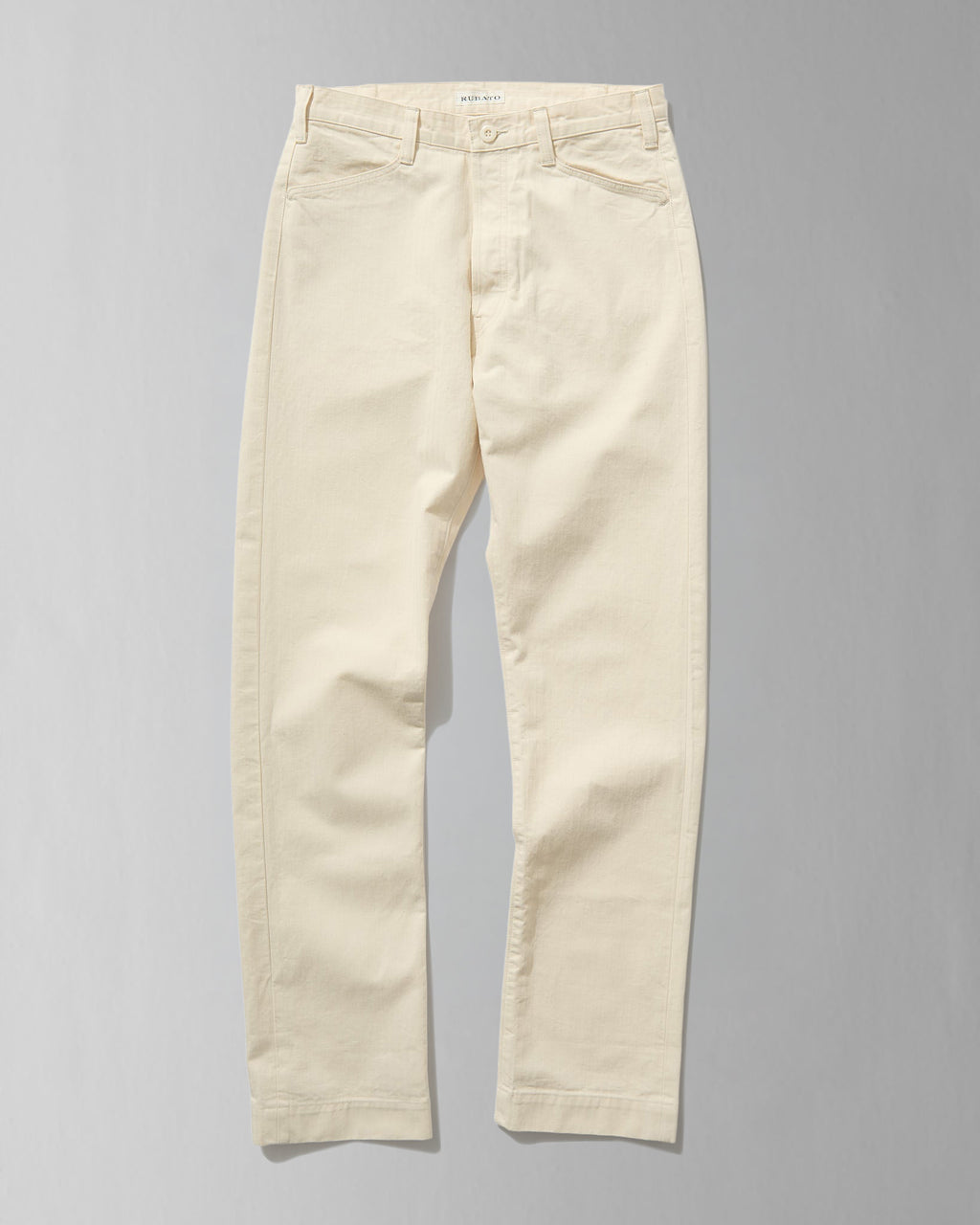 French Pocket Trouser in Cream HBT
