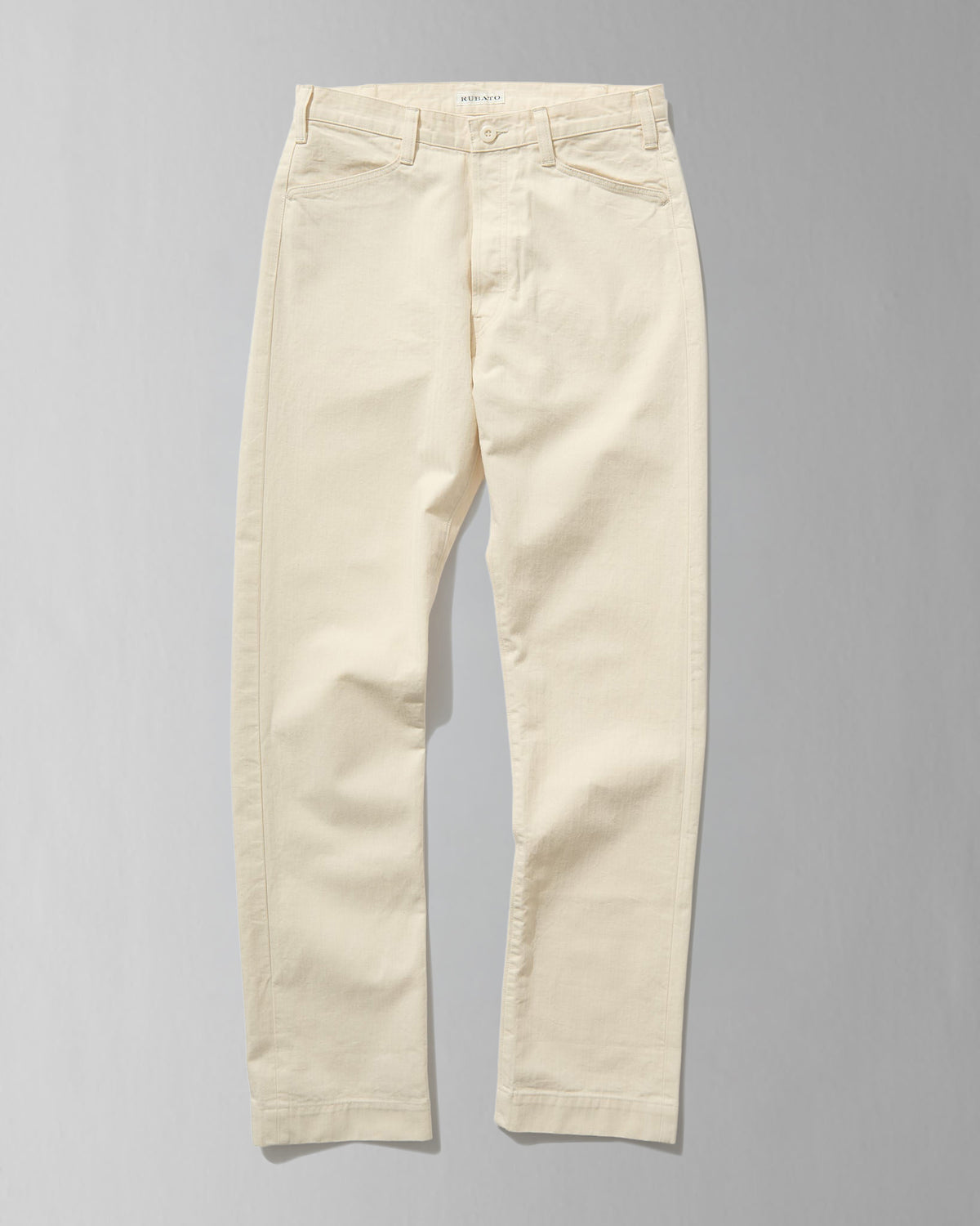 French Pocket Trouser in Cream HBT
