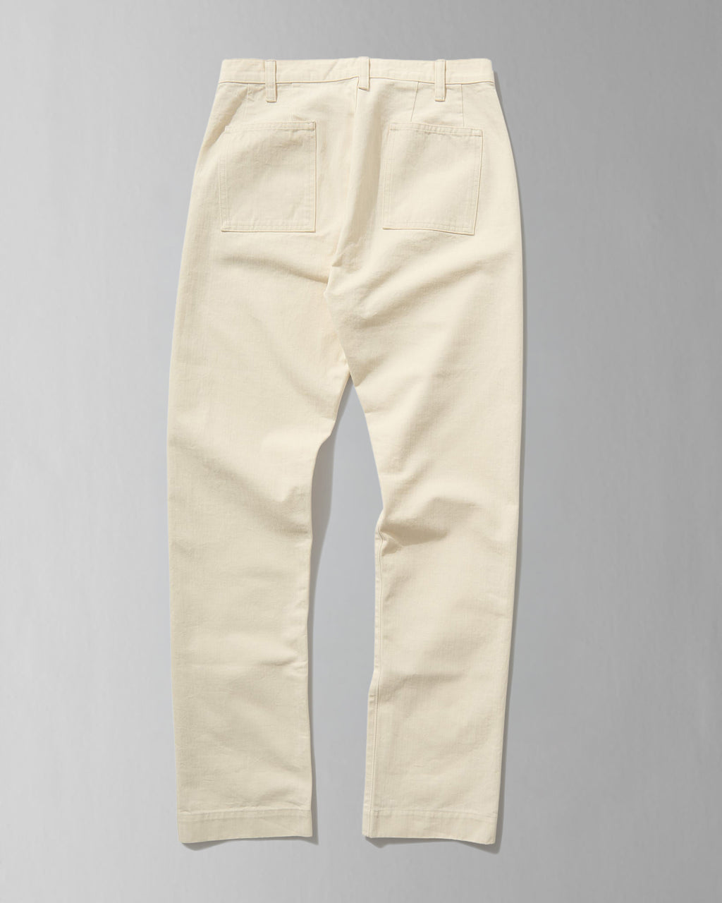 French Pocket Trouser in Cream HBT