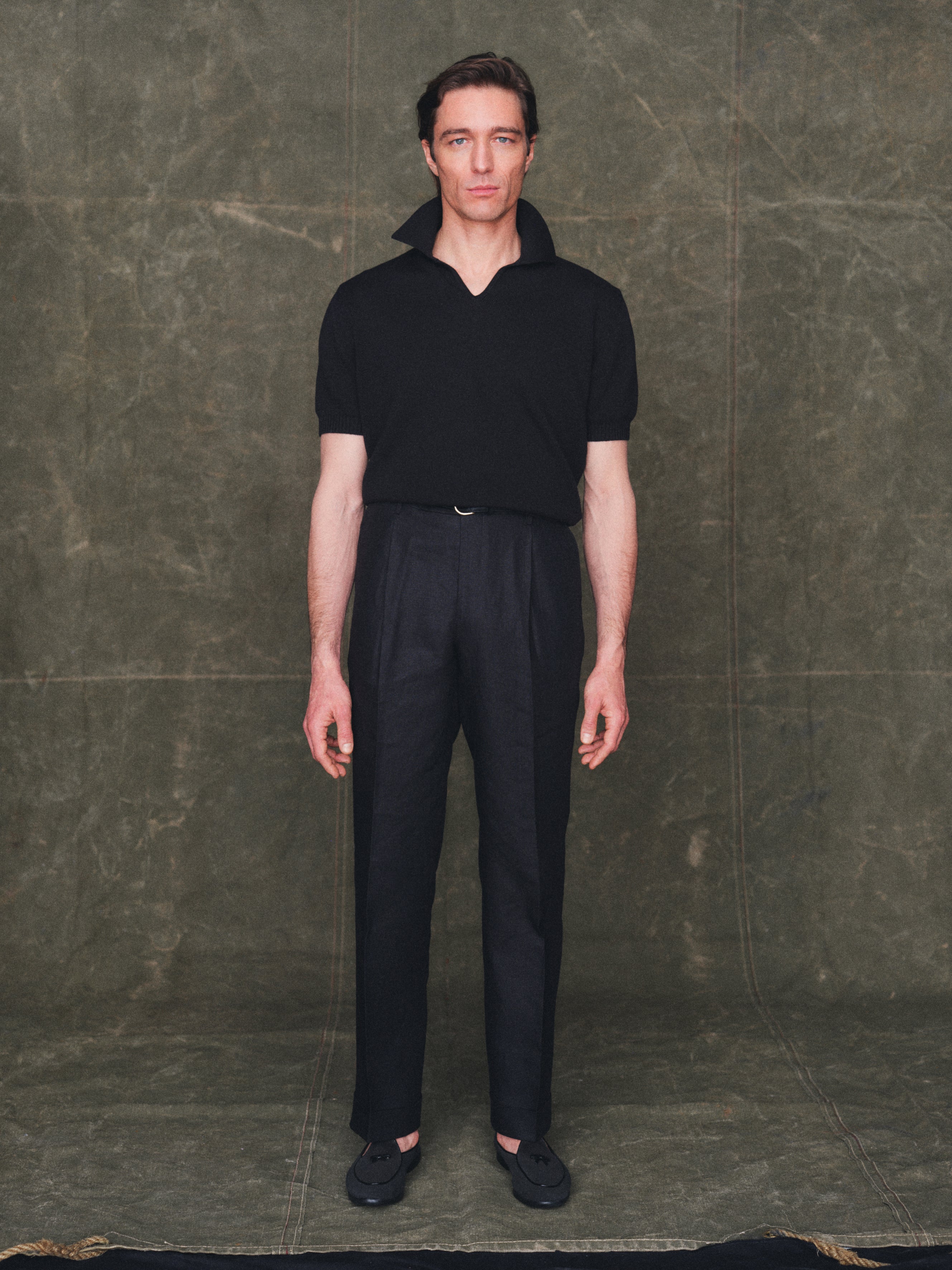 Linen Slacks in Black