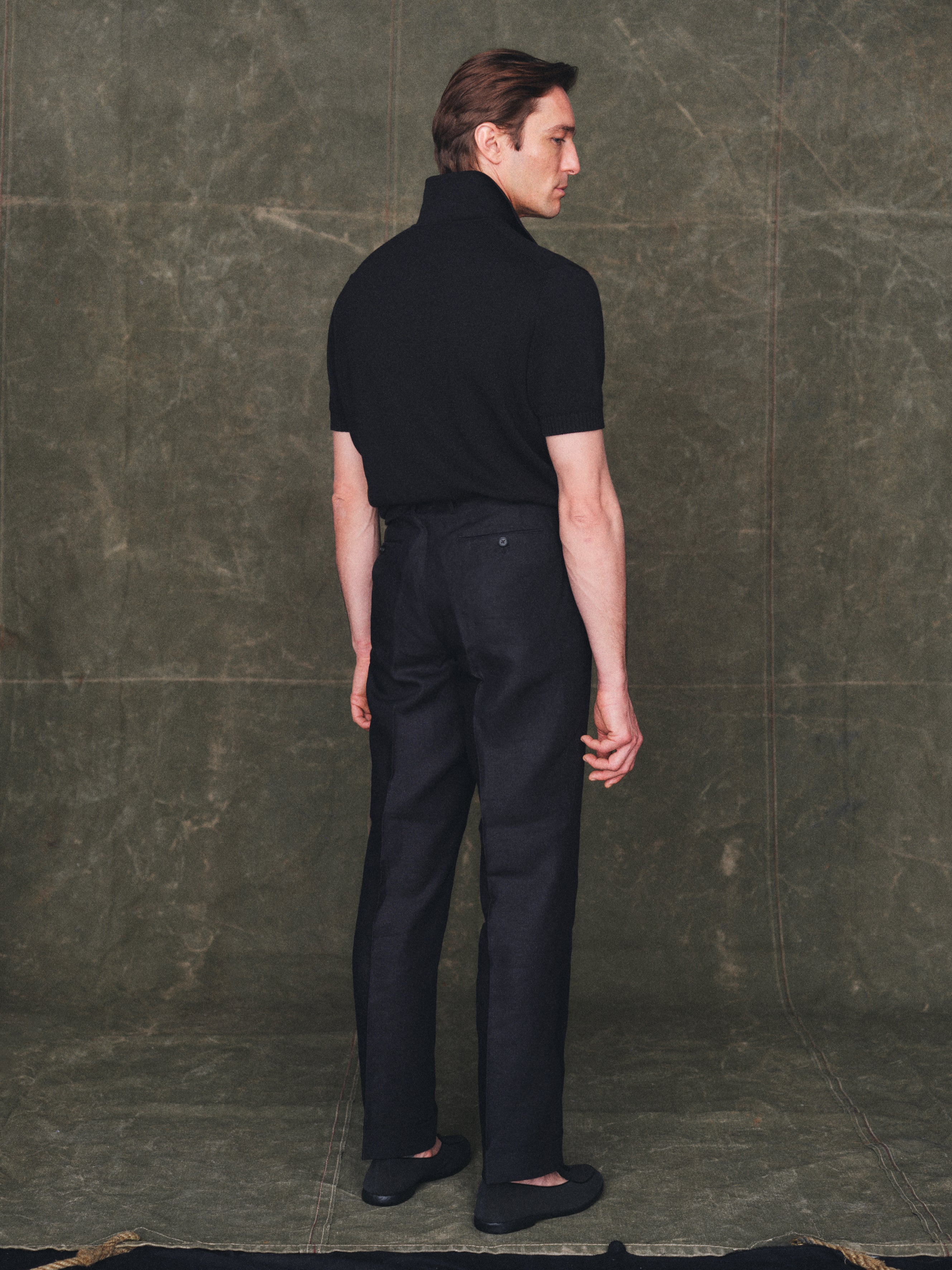 Linen Slacks in Black