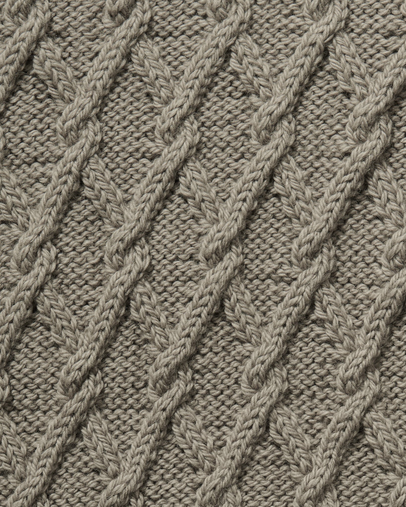 Hand-Knitted Lambswool Mariner Roll Neck Cannon