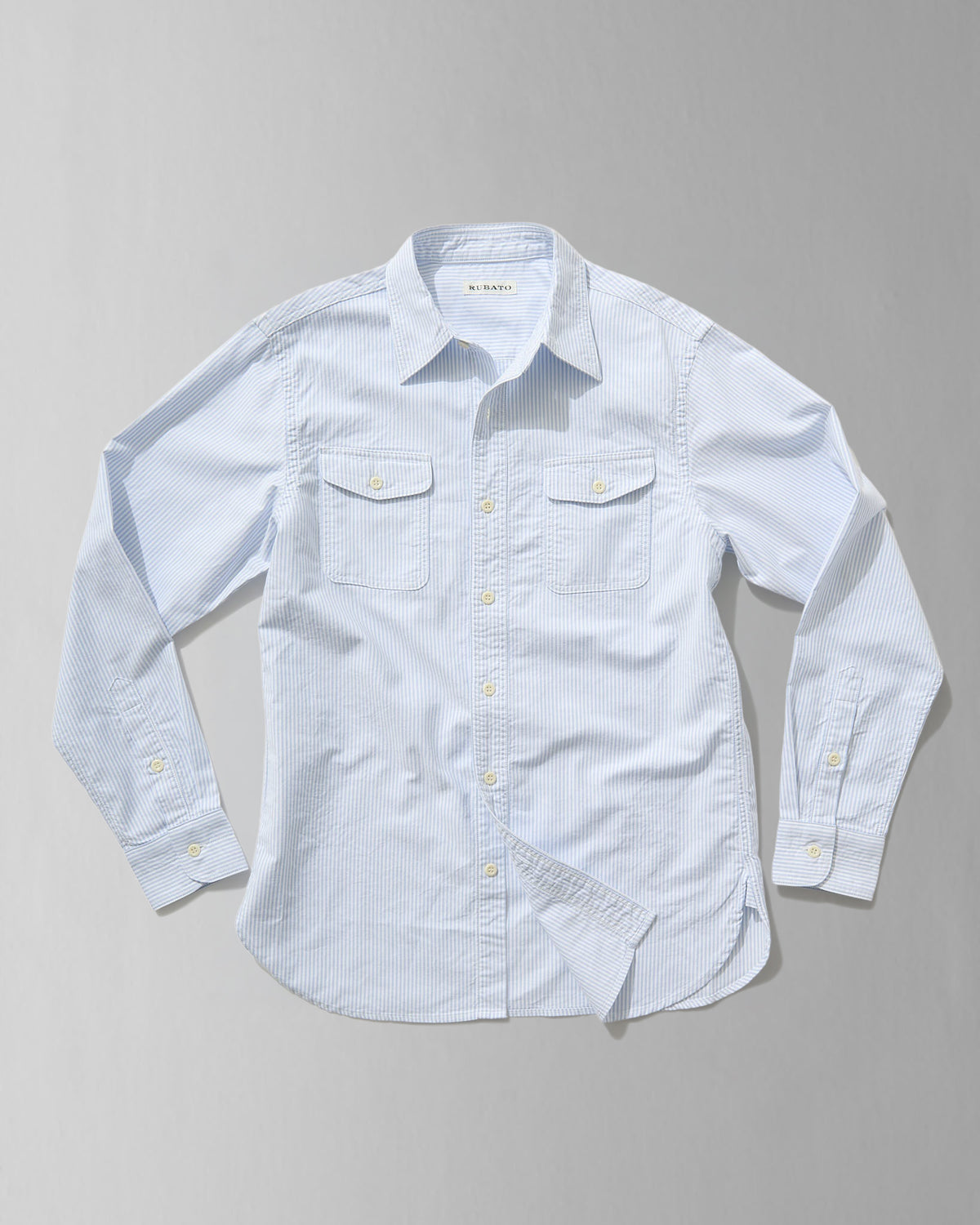 "R" Shirt in Classic Stripe Oxford
