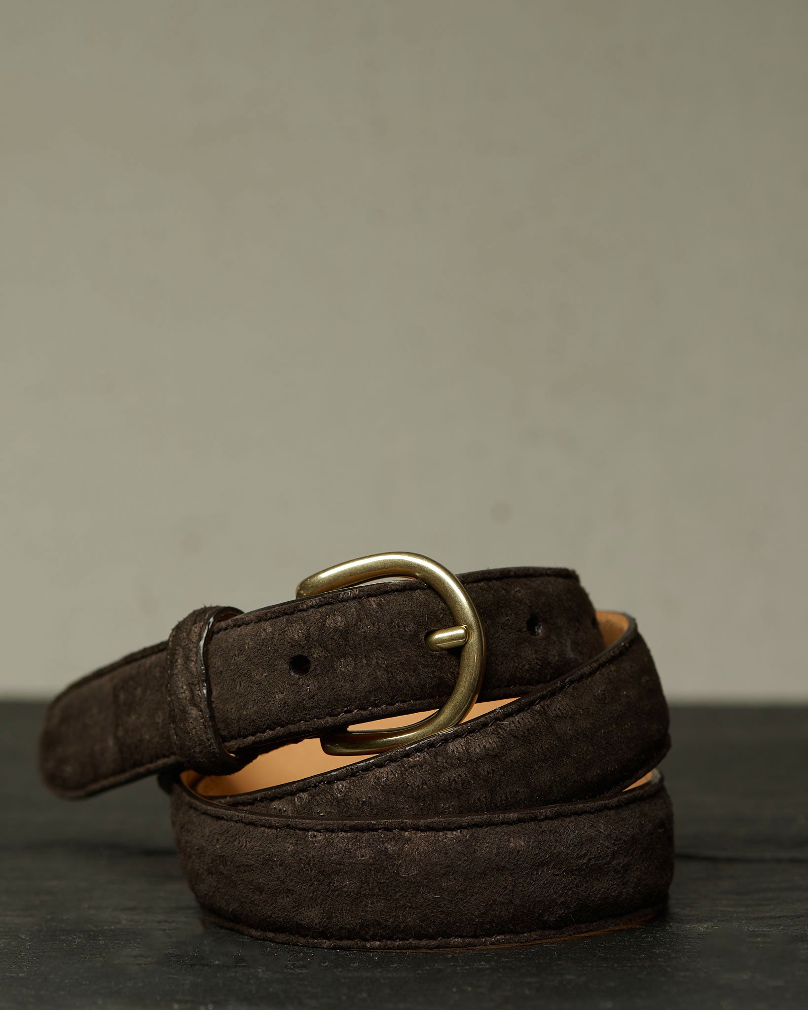 Nonpareil Carpincho Belt in Dark Brown