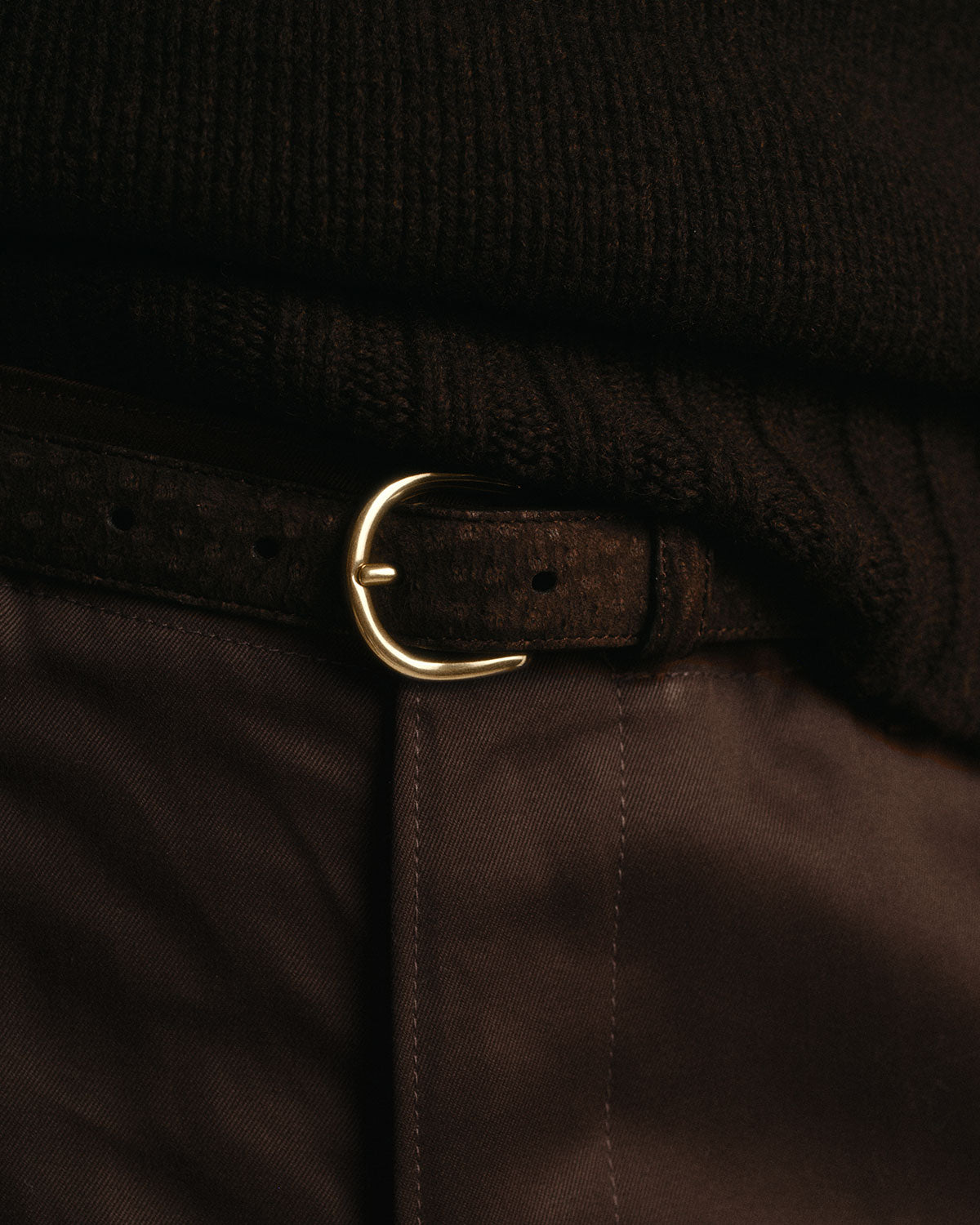 Nonpareil Carpincho Belt in Dark Brown