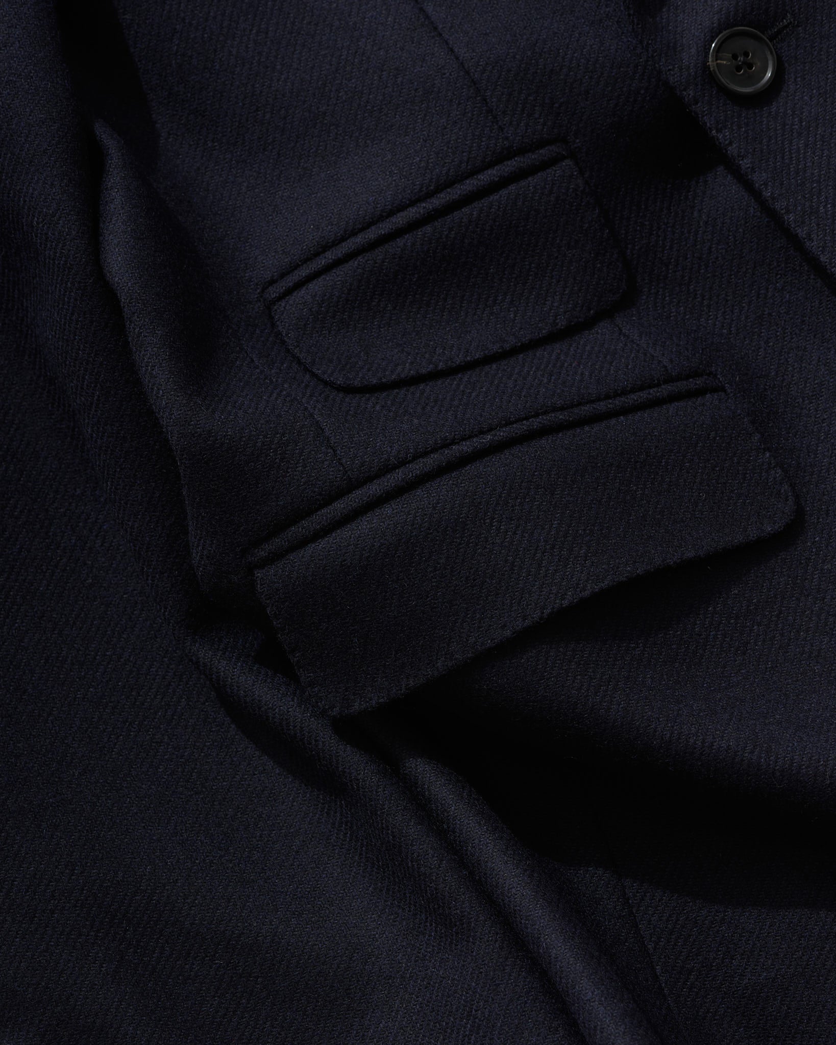 Double Breasted Jacket in Navy Twill