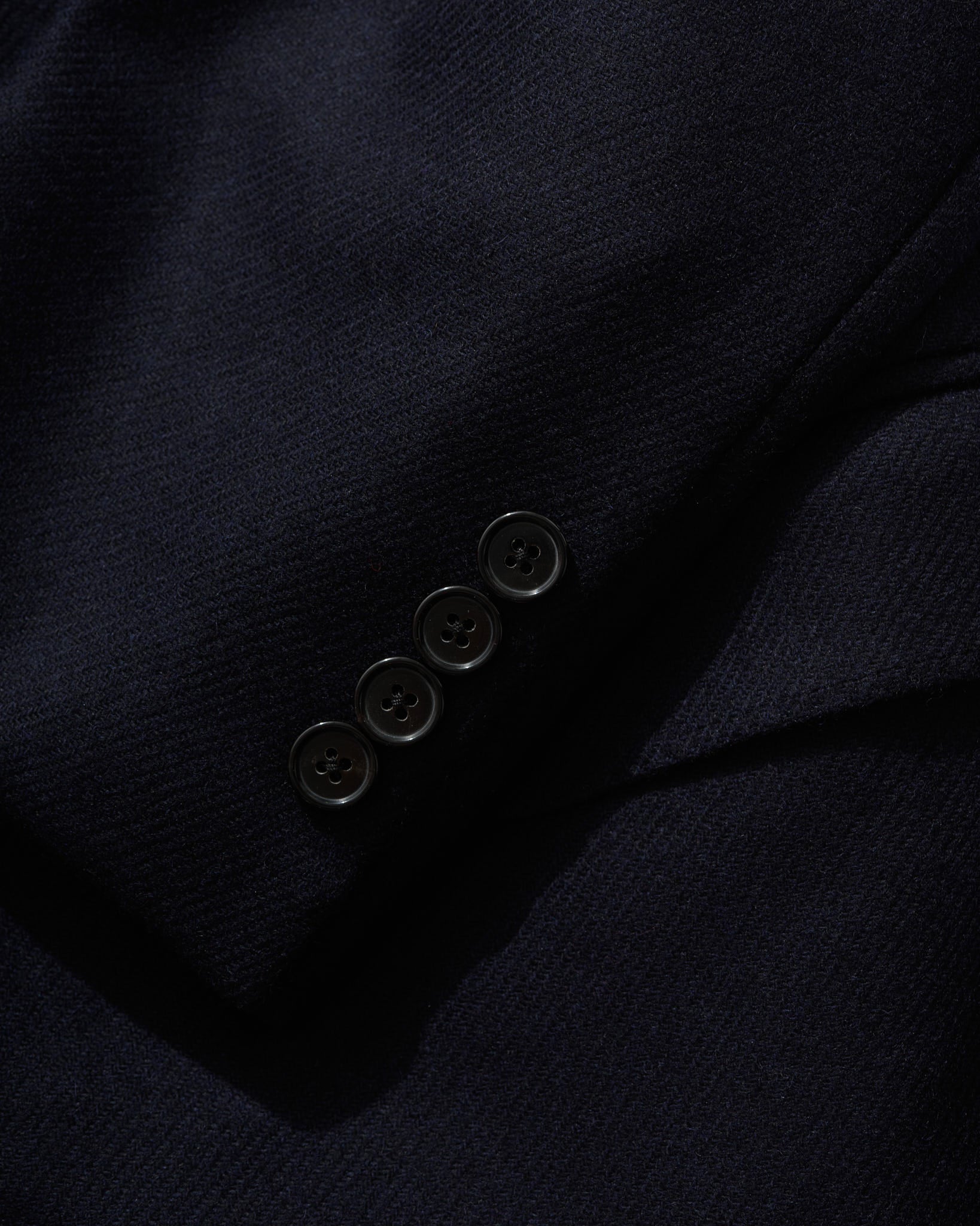 Single Breasted Jacket in Navy Twill