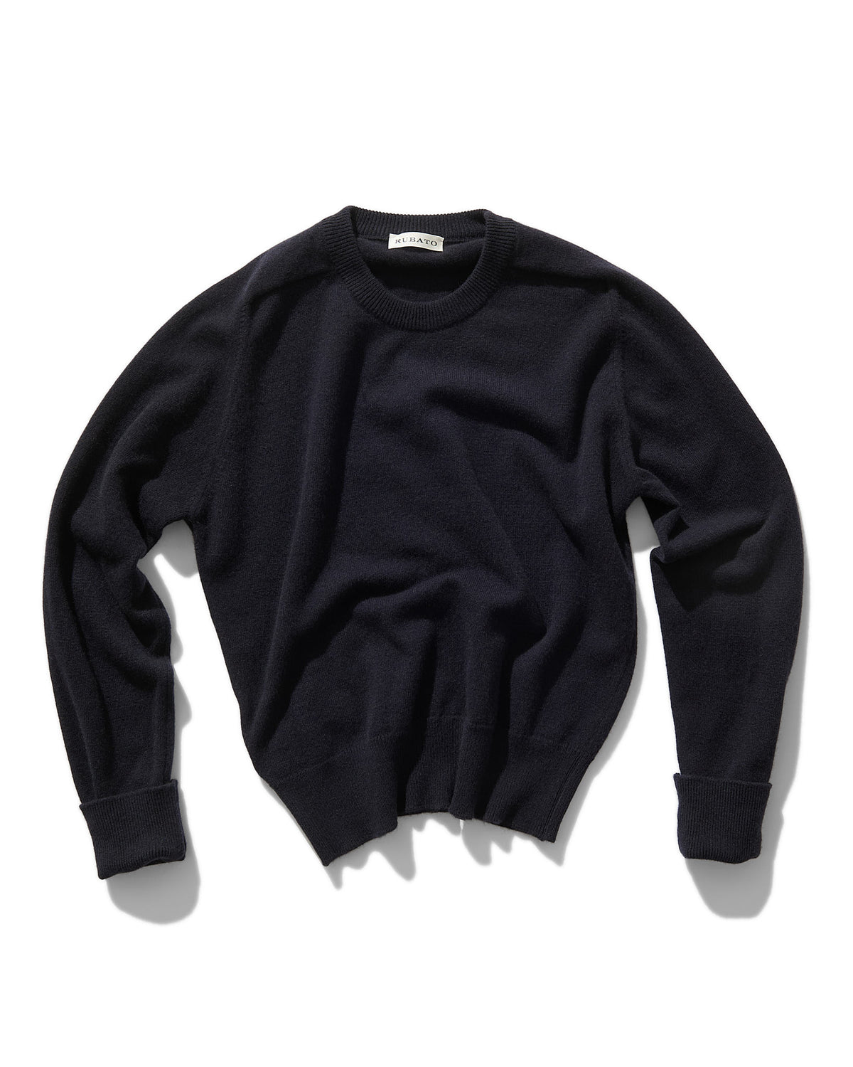 Cashmere Crew Neck in Dark Navy