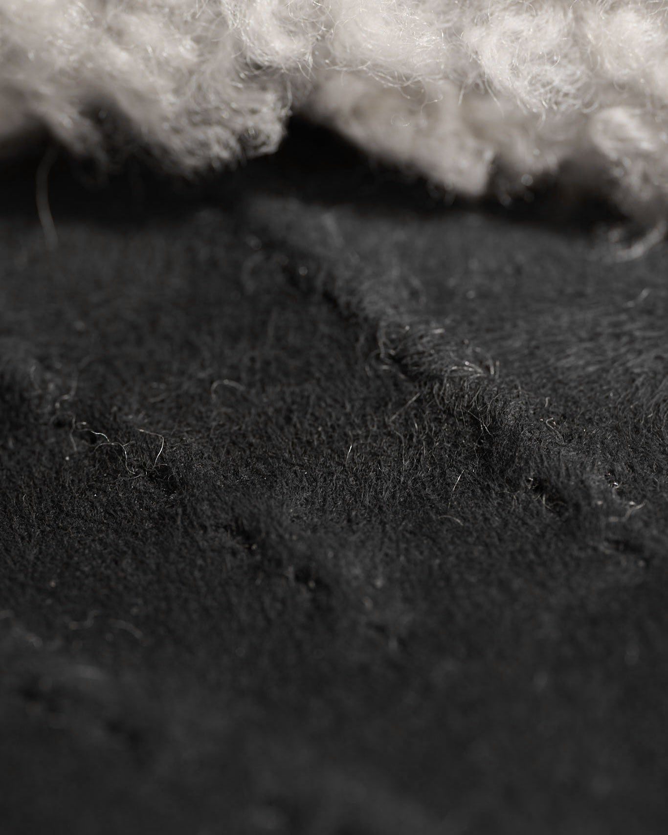 Shearling Gloves in Black