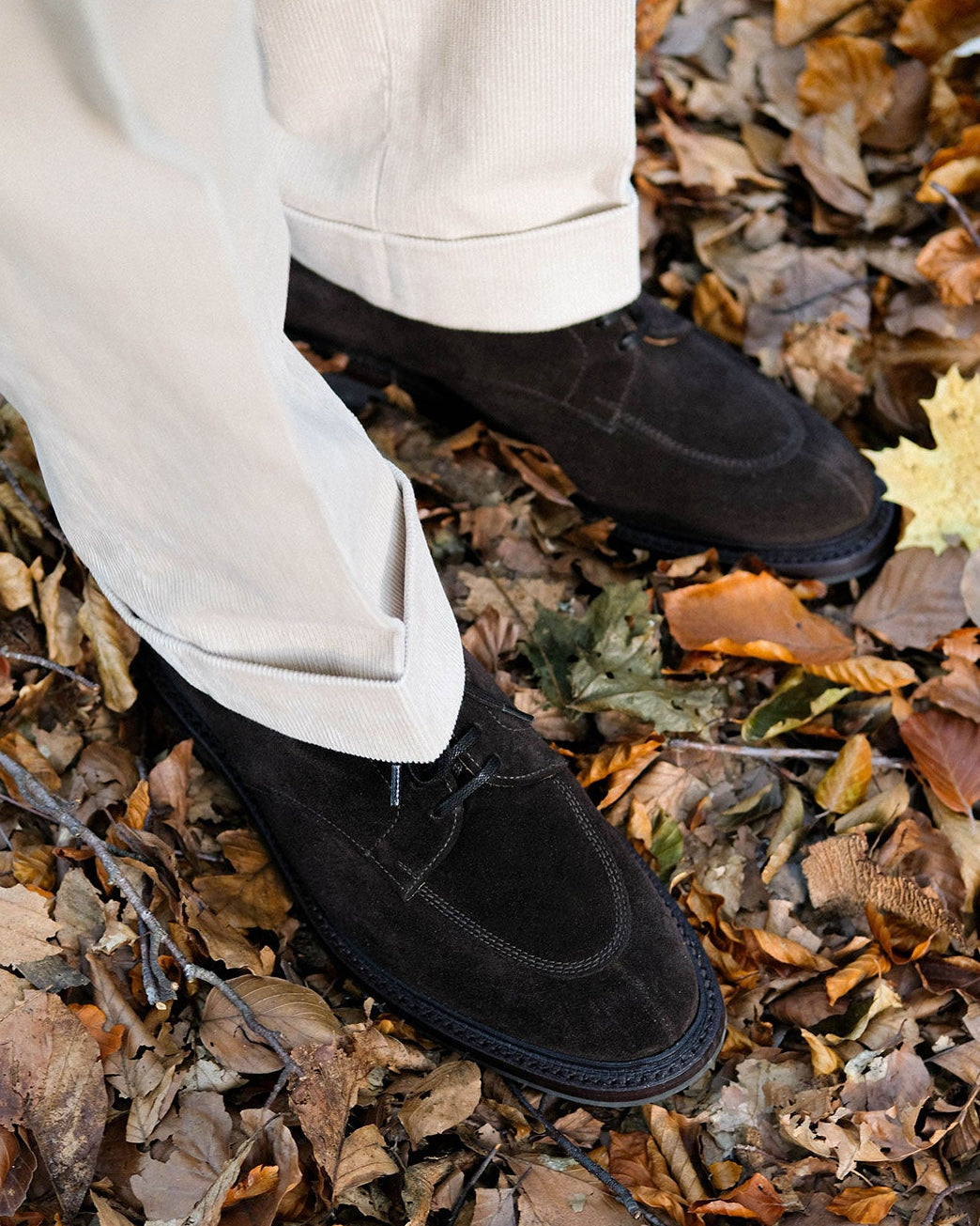 Navvy Cut in Brown Suede