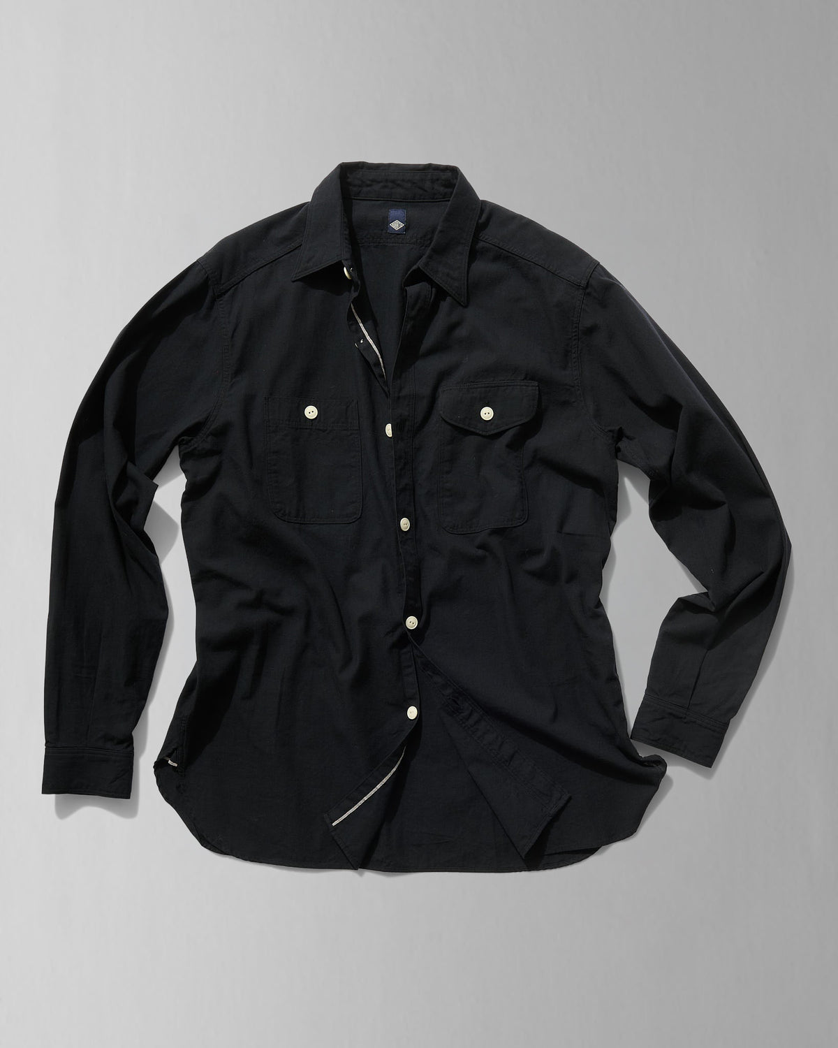 Work Shirt in Black Selvage Chambray